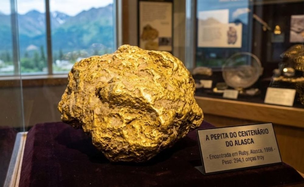 Garimpeiro encontra maior pepita de ouro da história do Alasca em 1998