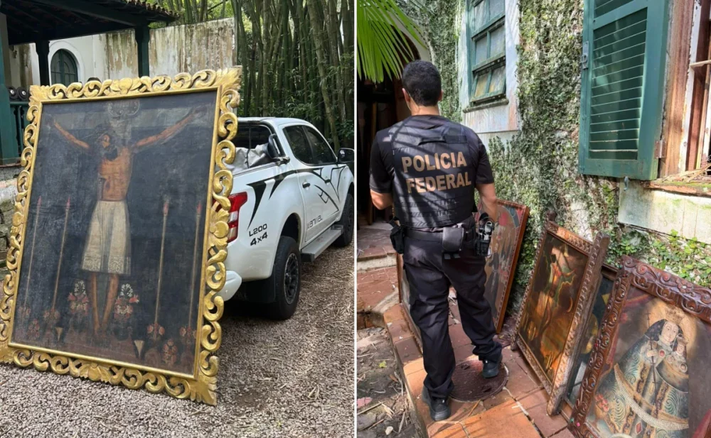 PF realiza operação no Rio para apreender pintura peruana do século XVII